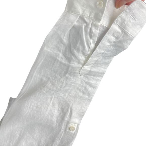 J. Jill Linen Blend LS Top Blouse Tunic, Weekend, coastal, Resort, Vacation M - Picture 4 of 6